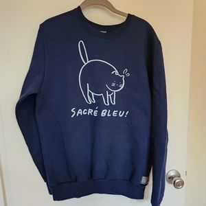 Stay Home Club Cat Sacre Bleu sweatshirt, size M